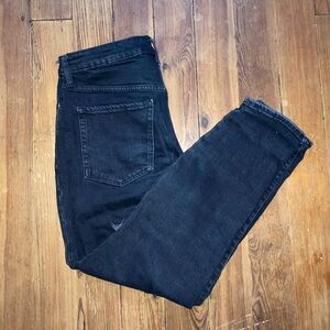 Mid-Rise Straight Leg Jeans
